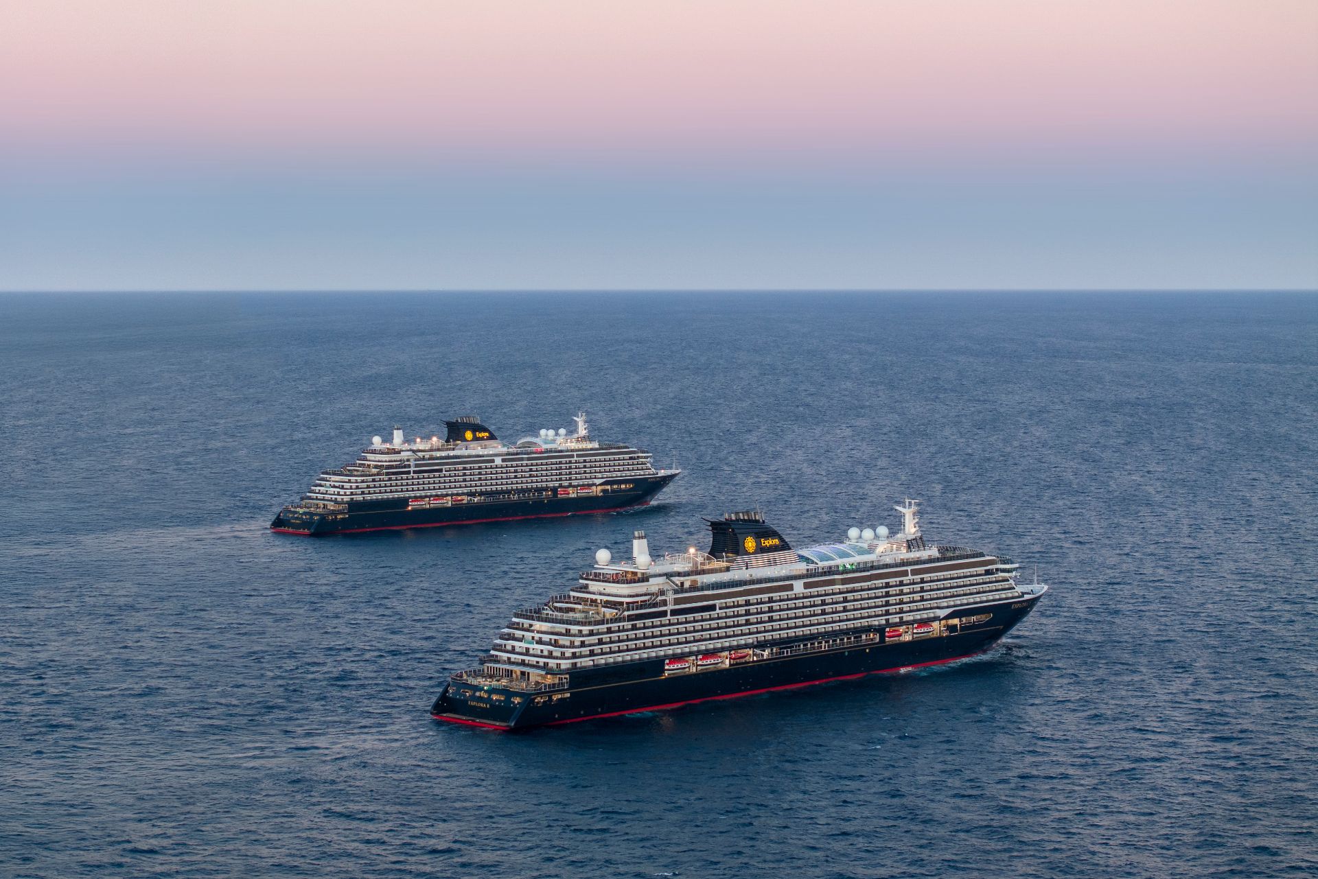 Explora Journeys ships at sea